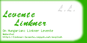 levente linkner business card